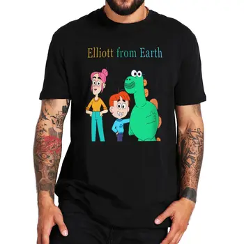 Тениска Елиът From Earth с аниме, Забавен Подарък за Феновете, Незаменим Тениска За Мъже, 100% Памук, Мека Тениски Премиум-клас, Размерът на ЕС