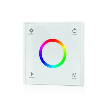 Led RGB Ленти Контролер за Монтиране на стена 86 Тип Тъчпад RGB-Слаби T3 Цвят Пръстен за 12-24 В 3528 smd 5050 Линия на Лентата за Управление на