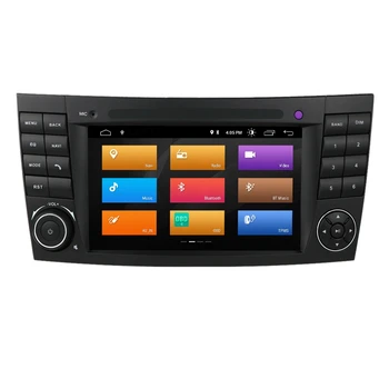 За Mercedes Benz W211 2002-2009 Android 10 Четириядрен Автомобилен мултимедиен плейър, Радио, GPS, WIFI, Bluetooth Управление на Волана Колело