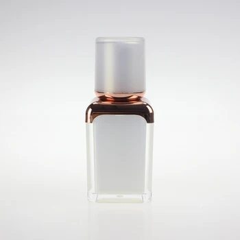 Бутилка с помпа лосион Emoty 15ml Sqaure акрилна безвоздушная козметична, бутилка 15ml пластмасови опаковки