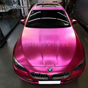 SINOVINYL Нов Премиум Хром Мат Винил Син Высокополимерный Двойна Леярна Моделът Блестящи Аксесоари За Външността на Автомобила
