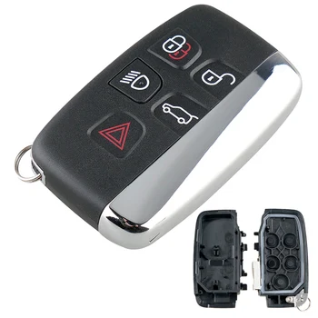 5 Бутона Smart Remote Car Key Shell Калъф За Ключове Без Ключ Авто Ключ за Подмяна на Корпуса за Range Rover и Land Rover Discovery 4 Sport