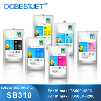 2-Литров SB310 Сублимационный пакет за мастило с чипове за принтер Mimaki TS500-1800 TS500P-3200 2000 мл мастило