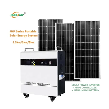 Серия JHP 1.5 kw 3kw 5kw всичко в една слънчева система с панели преносим слънчева енергийна система 1500 W 3000 W 5000 W слънчева система за съхранение