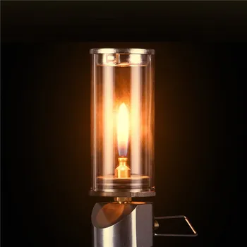 Страхотна Лампа На Свещи Мини Ветрозащитная Свещ Лампа Газова Горелка, Печка На Външните Къмпинг Светлини Палатка Осветително Оборудване