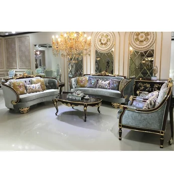 Европейският диван плат 123 комбинация неоклассическая голяма семейна хол американската мебели от масивно дърво луксозна вила разтегателен украса