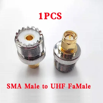 1бр UHF Женски SO-239 SO239 Конектор SMA Plug RF Коаксиален Адаптер Конектор