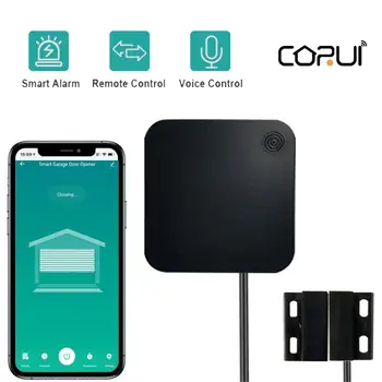 CORUI WiFi Sasha Интелигентен Контролер за Отваряне на Гаражни врати Smart APP Дистанционно Управление Безжичен Контролер Работи С Алекса Google Home