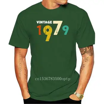2022 Новата Реколта Тениска 1979 година на Раждане, Homme, 100% Памук, Подарък За Рожден Ден на 41 години, Ризи с Къси ръкави, Новост, тениска, Кло