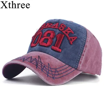 Xthree модни памучен бейзболна шапка на Жените бейзболна шапка Шапки За Мъже Bone Casquette Хип хоп Брандираната Ежедневни Gorras Регулируема Шапка Шапки S