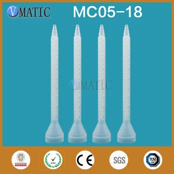 Безплатна Доставка Статичен Миксер за смола MC05-18 Смесителни Дюзи За епоксидни смоли Duo Pack (Бяло жило)