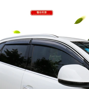 MONTFORD За Audi Q3 2012 2013 2014 2015 2016 2017 Прозорец Козирка вентилационна (противовакуумна) канална Козирка Дъжд Защита От Слънцето Защита От Вятър Дефлектори Шатри Подслон на Кутията