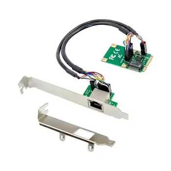 1 RJ45 Порт MINI PCIE с един порт Gigabit Ethernet Lan Мрежа Crad Вътрешен Адаптер Чип на REALTEK RTL8111F 10/100/1000 Mbit/s