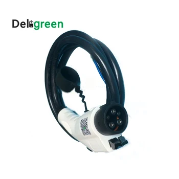 Deligreen Duosida Тип 1 - Тип 1 J1772 включете Ev кабел за зареждане на щепсела 32A с кабели TUV / UL дължина 5 М