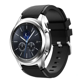 22 мм Силикон каишка За Samsung Galaxy Watch 3 45 mm/Huawei Watch 3/GT2 Мек Спортен гривна Гривна за Amazfit GTR 47 мм Correa