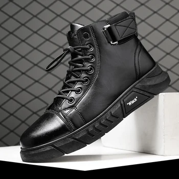 2022 Нова тенденция мъжки обувки Martin, Модерен и удобен за топла мъжки обувки, Модерни, универсални ежедневни обувки