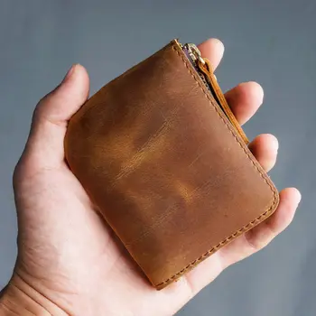 SIKU портфейл от естествена кожа ръчно изработени портмонета за монети, притежателите на брендовый женски портфейл, чанта за носене