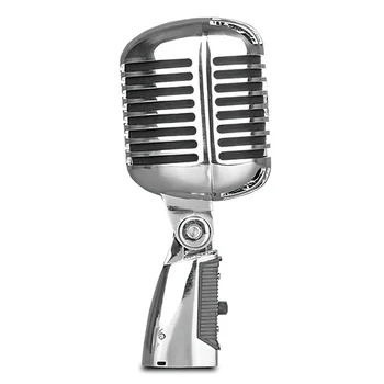 Микрофон в Ретро стил за Моделиране на SHURE Класически Ретро Динамичен Вокален Микрофон Универсална Поставка за Изпълнения на Живо и Караоке най-Добрият