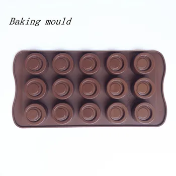 Продажба на едро на Силиконовата форма B076 Форма на цилиндър с Шоколад форма за украса на торта с фондан