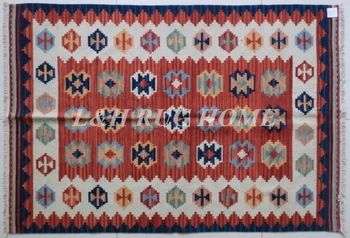 Безплатна доставка и 2 'X5'килим килими, ръчно плетени вълнени Келим килими, Пакистан Турски мат