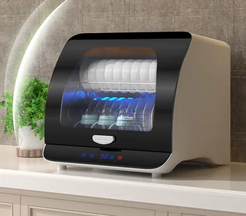 Ултравиолетова висока температура миялна машина домашната кухня дезинфекция неръждаема стомана шкаф домакински малка работна маса