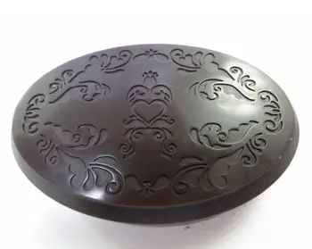 QT0060 Овална форма печат ръчно изработени форма за сапун арт модел шоколад форма на DIY силиконови форми за сапун пудинг желирани форми за свещи