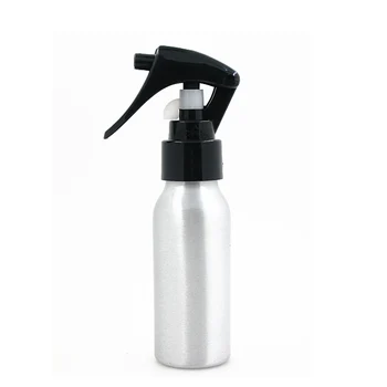 Бутилка метал мычки 60мл/2оз с бял/черен спрей за стартиране, празни алуминиеви бутилки