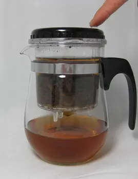 Стъклен чайник на 18 грама, с филтър, Стъклена чаша с обем 500 ml, лесен за използване, BP02, Безплатна доставка