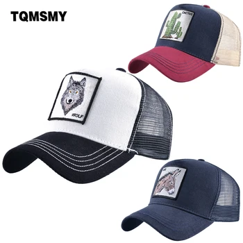 Комплекти от 3 теми, бейзболна шапка, мъжка шапка с Дишаща Мрежа, шапки за жени, бейзболна шапка с бродерия на животни, Мъжки Памучен шапка в стил хип-Хоп, Кост