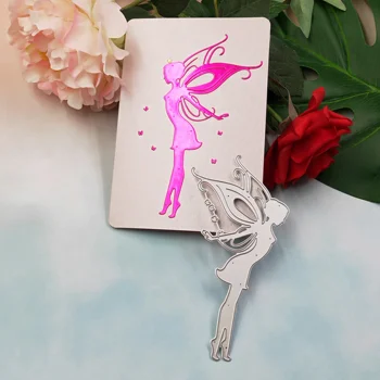 Пеперуда фея режещата метална матрица 2019 най-новият DIY албум за поздравителни КАРТИЧКИ, пликове за декоративна хартиена картичка процеса на пробиване