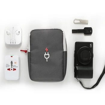 Преносим Банка Хранене Пътна Чанта Кабелна Чанта Цифров USB Кабел Притурка Органайзер Зарядно Устройство Тел Чанта За Съхранение