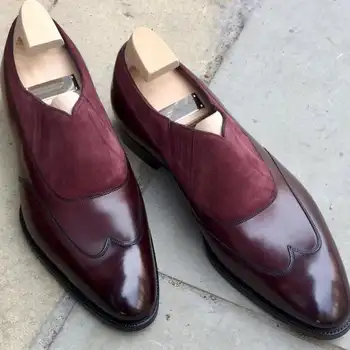 Нови Зашити мъжки Кожени обувки с една Катарама Chaussure Homme De Luxe Italienne Shoes