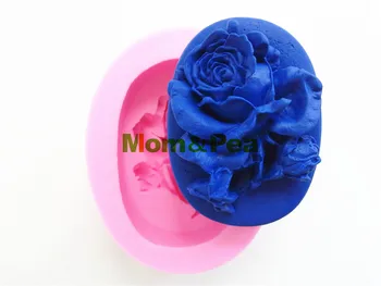 Мама и Грах 0400 Безплатна Доставка Розов Силикон Сапун Мухъл Украса на Тортата Скърпвам Торта 3D Мухъл Хранително-вкусовата Силикон Мухъл