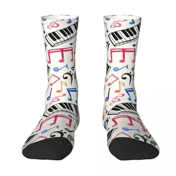 Good Beats - Музикални ноти и знаци Чорапи за възрастни Чорапи Унисекс, мъжки Чорапи, дамски Чорапи