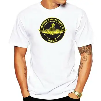 2020 Модна Тениска за Разузнавателната Школа на Морската пехота Fort Story, Va Recon Jack с Двойни Странични Футболками