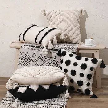 Бохем и скандинавски стил марокански мека мебел възглавница поясная възглавница за домашен престой модельная стая гребенест възглавница