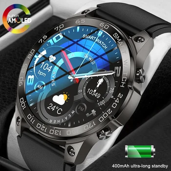 2023 DM50 смарт часовници мъжки Bluetooth покана AMOLED smartwatch IP68 водоустойчив спортен часовник от 14 Дни в режим на готовност 1,43 инча 466 * 466 HD