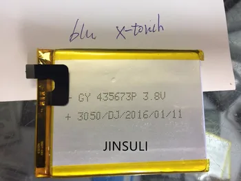 jinsuli нова батерия BLU x-touth GY 435673p 3,8 В