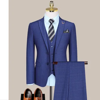 Сшитое поръчкови Сватбена Рокля на Булката Блейзър Панталони Бизнес Висококачествени Класически Панталони ZHA05-98999