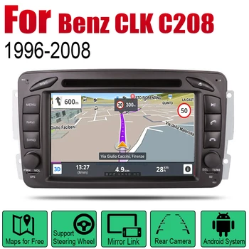 Авто Радио DVD Плейър GPS Навигация За Mercedes Benz C208 CLK W208 1996 ~ 2008 NTG Android HD Displayer Система Стерео Аудио Видео