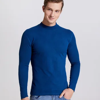 нов Jodimitty Зимата на Топло Половината Висока Яка Мода топлинна бельо За Мъже Оформление на Шията Базова тениска Блуза, Пуловер Топ С Дълъг Ръкав
