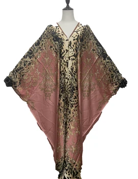 Секси Лятно Богемное рокля в европейски стил С Леопардовым Принтом За Дама Дашики В Африканския Стил на Африканско женствена Рокля-кафтан