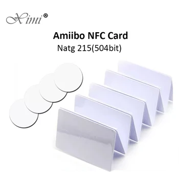 10ШТ NTAG215 NFC Карта NFC Етикет, написан Tagmo Amiibo, работи с ключа, достъпни за мобилен телефон NFC