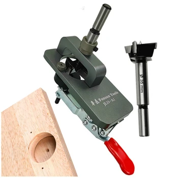 35 мм Панта Скучни Кука Комплект Дървообработващи Ръководство Инструмент за Пробиване на Дупки Локатор за Врата Шкафове Дървообработване САМ Дограма