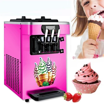 сладолед подаване на 2 хоппера 6Л меко извършване на машина с машина 110В/60ХЗ 220V/50ХЗ сладолед на плода миксер мека
