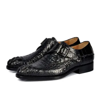 jiangxinduyun/ мъжки модел обувки, ръчно изработени по поръчка, кожена подметка от крокодилска кожа, благородна внос бизнес мъжки официалната обувки