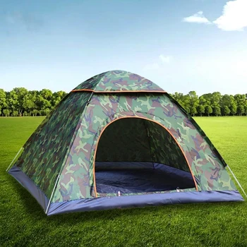 Палатка За нощуване на открито, сгъваема автоматична палатка за 3-4 човека, плажна защита от слънцето, просто быстрооткрывающаяся автоматична палатка, Палатка за къмпинг