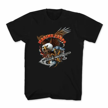Смърт по-добре позор. Нова тениска с орел на Корпуса на морската пехота на САЩ. Висококачествен Памук, Дишаща Топ Безплатна Ежедневна тениска New S-3XL