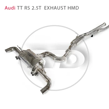 HMD От Неръждаема Стомана Изпускателния Колектор на Системата Downpipe За 2017-up Audi TTRS Авто Модификация Електронен Клапан, Шумозаглушител За Кола