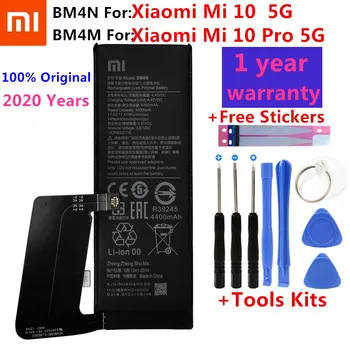 Оригиналната работа на смени батерията BM4M BM4N За Xiaomi Mi 10 Pro 5G Xiaomi 10Pro Mi10 5G Оригинални Батерии bateria 